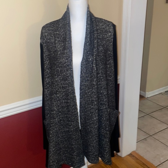 EUC Logo Lori Goldstein Open Cardigan - Picture 1 of 6